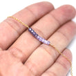 Amethyst Petite Bar Bracelet