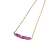 Pink Ruby Petite Bar Bracelet