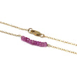 Pink Ruby Petite Bar Bracelet