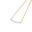Aquamarine Petite Bar Bracelet