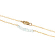 Aquamarine Petite Bar Bracelet