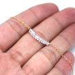 Aquamarine Petite Bar Bracelet