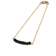 Black Spinel Petite Bar Bracelet