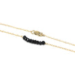 Black Spinel Petite Bar Bracelet