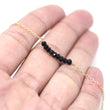 Black Spinel Petite Bar Bracelet