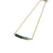 Emerald Petite Bar Bracelet