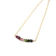 Watermelon Tourmaline Petite Bar Bracelet