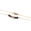 Watermelon Tourmaline Petite Bar Bracelet