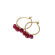 Ruby Small Hoop Earrings in Gold