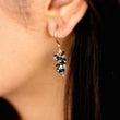 Sapphire Cluster Earrings