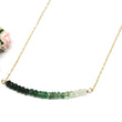 Emerald Ombré Bar Necklace