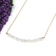 Aquamarine Bar Necklace