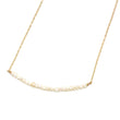 White Pearl Bar Necklace