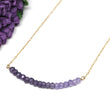 Amethyst Ombré Bar Necklace