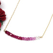 Ruby Ombré Bar Necklace