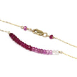 Ruby Ombré Bar Necklace