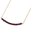 Garnet Bar Necklace