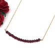 Garnet Bar Necklace