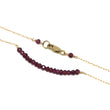 Garnet Bar Necklace