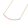 Pink Pearl Bar Necklace