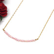 Pink Pearl Bar Necklace