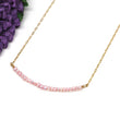 Pink Pearl Bar Necklace