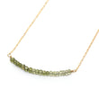 Peridot Ombré Bar Necklace
