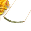 Peridot Ombré Bar Necklace