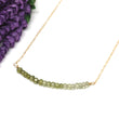 Peridot Ombré Bar Necklace