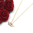 White Pearl Mini Cluster Necklace