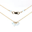 Blue Topaz Mini Cluster Necklace