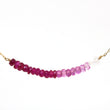 Ruby Ombré Bar Necklace