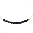 Black Spinel Bar Necklace