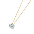 Blue Topaz Mini Cluster Necklace