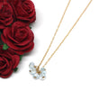 Blue Topaz Mini Cluster Necklace