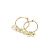 Citrine Small Hoop Earrings in Gold