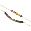 Watermelon Tourmaline Bar Necklace
