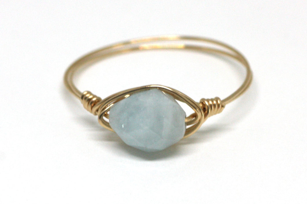 Aquamarine Oval Ring
