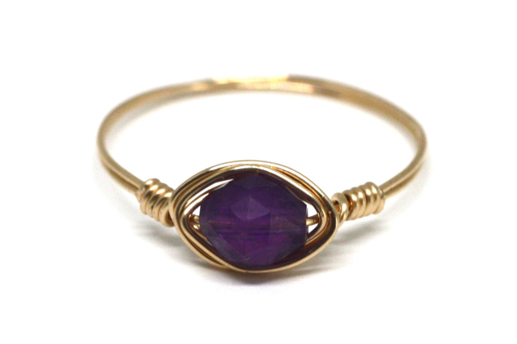 Amethyst Small Oval Ring