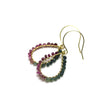Watermelon Tourmaline Wire Wrapped Teardrop Earrings