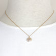 White Coin Pearl Small Pendant Necklace