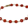 Carnelian Bracelet in Wire Wrapped Gold