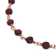 Garnet Bracelet in Wire Wrapped Rose Gold