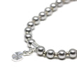 Light Gray Pearl and Silver Wrist Tasbih