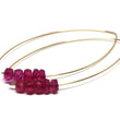 Ruby Marquise Earrings in Gold