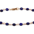 Lapis Lazuli Bracelet in Wire Wrapped Rose Gold