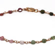 Watermelon Tourmaline Bracelet in Wire Wrapped Rose Gold