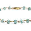 Apatite Bracelet in Wire Wrapped Gold