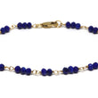 Lapis Lazuli Bracelet in Wire Wrapped Gold