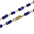 Lapis Lazuli Bracelet in Wire Wrapped Gold